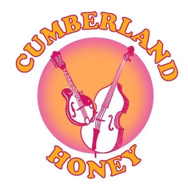 Cumberland Honey profile button, including mandolin and bass
